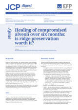 Healing of compromised alveoli over six months: is ridge preservation worth it?