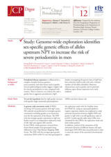 Genome-wide exploration identifies sex-specific genetic effects of alleles upstream NPY to increase the risk of severe periodontitis in men