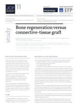 Bone regeneration versus connective-tissue graft