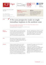 A five-year prospective study on single immediate implants in the aesthetic zone