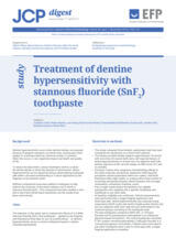 Treatment of dentine hypersensitivity with stannous fluoride (SnF2) toothpaste