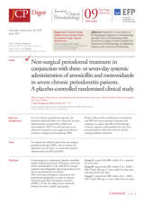 Non-surgical periodontal treatment in conjunction with three- or seven-day systemic administration of amoxicillin and metronidazole in severe chronic periodontitis patients: a placebo-controlled randomised clinical study