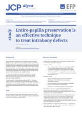Entire-papilla preservation is an effective technique to treat intrabony defects