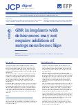 GBR in implants with dehiscences may not require addition of autogenous bone chips
