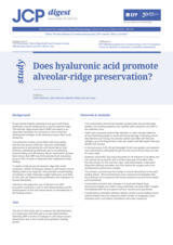 Does hyaluronic acid promote alveolar-ridge preservation?