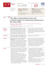 The effect of periodontal status and occlusal support on masticatory performance: the Suita study