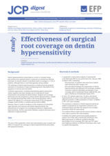 Effectiveness of surgical root coverage on dentin hypersensitivity
